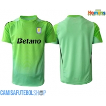 Camisa de time de futebol Aston Villa Goleiro Replicas 2º Equipamento 2025-26 Manga Curta